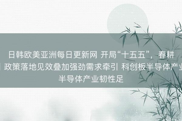 日韩欧美亚洲每日更新网 开局“十五五”，春耕硬科技丨政策落地见效叠加强劲需求牵引 科创板半导体产业韧性足