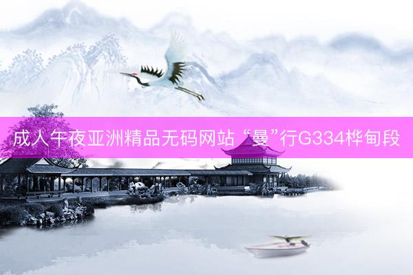 成人午夜亚洲精品无码网站 “曼”行G334桦甸段