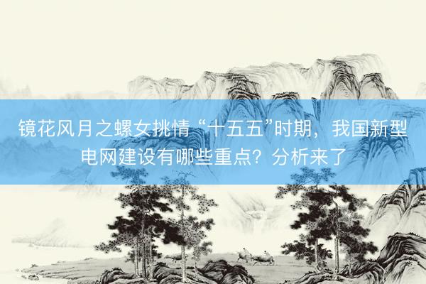 镜花风月之螺女挑情 “十五五”时期，我国新型电网建设有哪些重点？分析来了