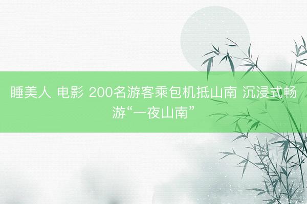 睡美人 电影 200名游客乘包机抵山南 沉浸式畅游“一夜山南”