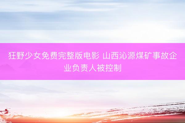 狂野少女免费完整版电影 山西沁源煤矿事故企业负责人被控制