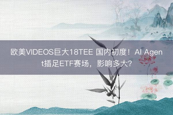 欧美VIDEOS巨大18TEE 国内初度！AI Agent插足ETF赛场，影响多大？